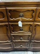 Antique French Provincial Dresser with Mirror Top by RWAY