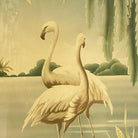1940 Tropical Flamingo Lovers Scenic Print, by Billy Seay for Turner