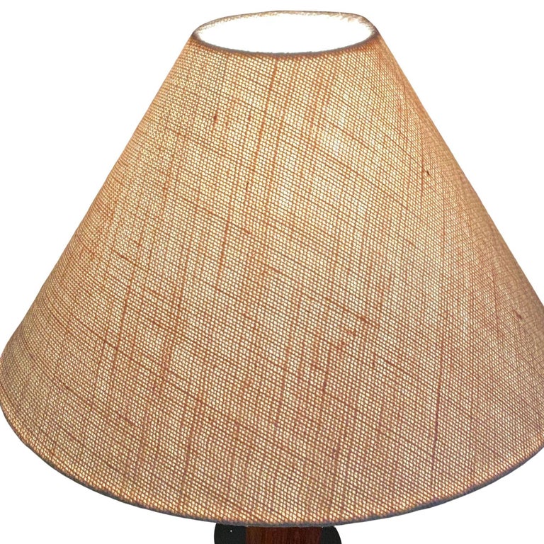 Brass Básica M2 Table Dimmer Lamp by Santiago Roqueta For Santa & Cole w/ Shade