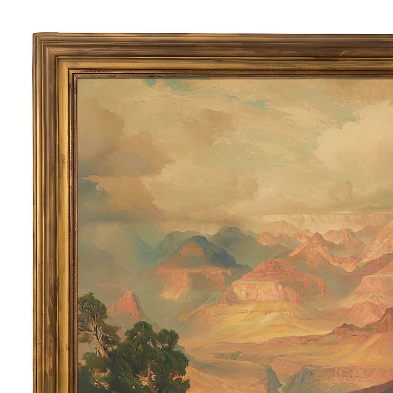 "The Grand Canyon of Arizona, from Hermit Rim Road" 1913 Print by Thomas Moran