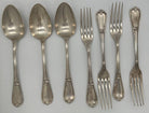 19th Century French L'Alfénide Christofle/Charles Halphen Flatware with Ladle