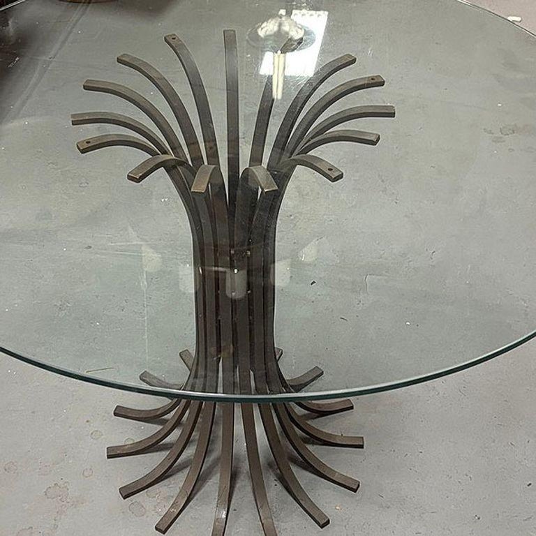 43" Round Extruded Iron Outdoor/Patio Dining Table Coated, 3 Available
