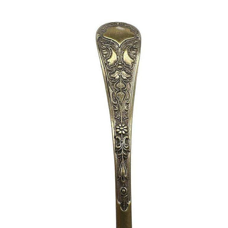 Antique Ornate Leaf Berry & Flower Fruit Scene Jam Berry Spoon By J B & Sons