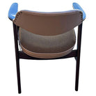 Mid-Century Dark Oak Accent Armchairs w/ Beige Seat By Paoli Furniture, Set of 3