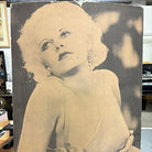 40" Tall Sepia Hollywood Starlett Photograph Jean Harlow Mounted to Pressboard