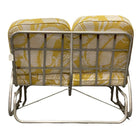 Aluminum Patio/Outdoor Sled Base Rocking Slider Settee w/ Speed Arms