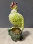 Ceramic California Pottery Tropical Cockatoo Planter