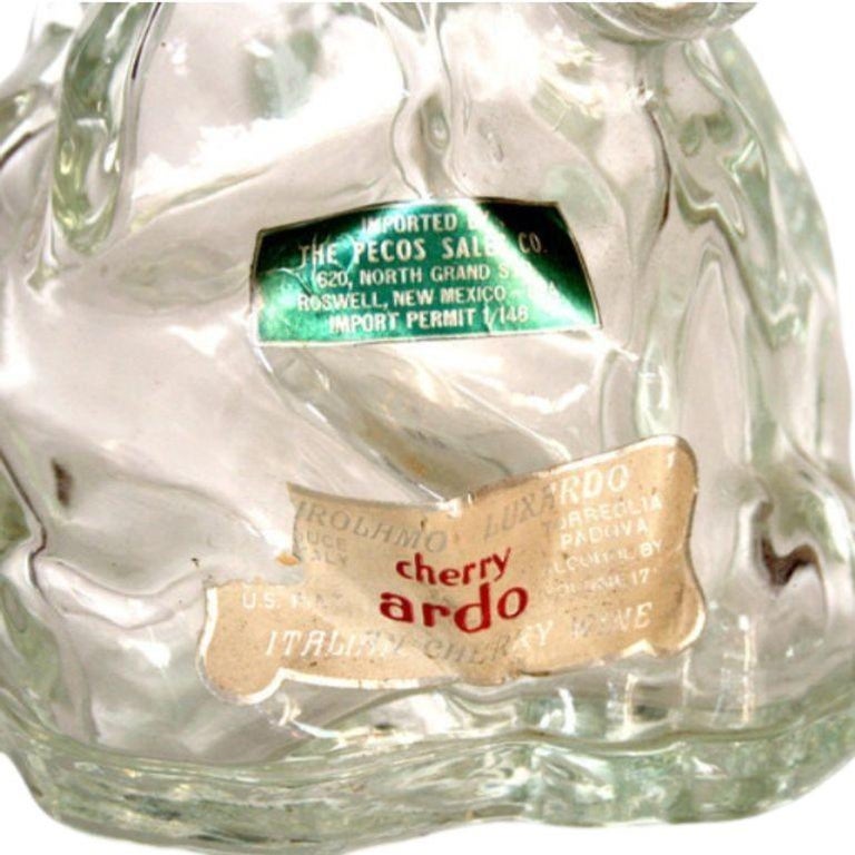 Archimede Seguso Alabastro Murano Duck Decanter Bottle