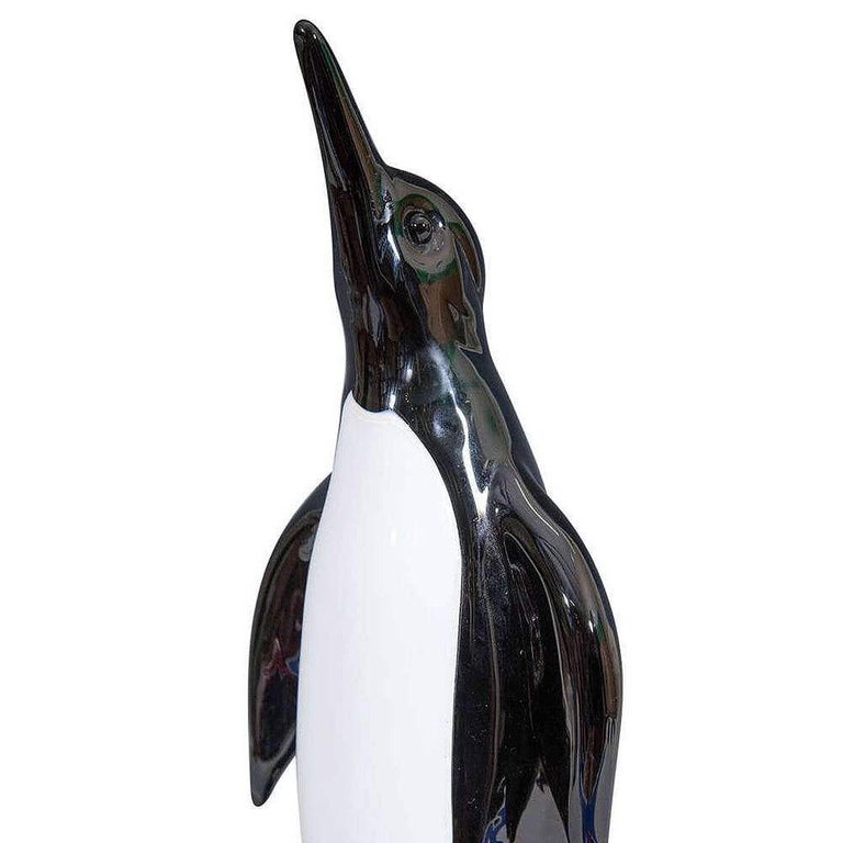 Mid-century Archimede Seguso Alabastro Murano Art Glass Penguin Decanter Bottle