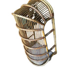 Restored Stick Reed Rattan Hanging Swing Lounge Chair