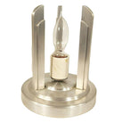 Streamline Machined Aluminum Cylinder Café Table Lamp Pair by Saturn Lighting