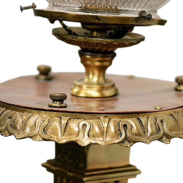 Bronze & Copper Edwardian era Torchiere Electric Wall Sconce, 2 Available