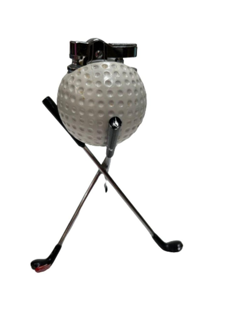 Mid Century Modern Novelty Pro Golf Ball Table Desk Lighter