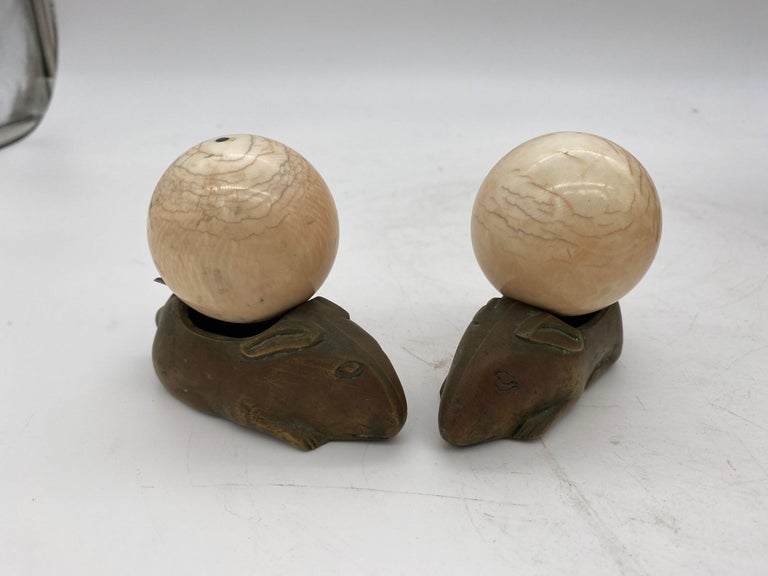 Vintage Marble, Brass, Resin, Glass Spheres with Stands Collection
