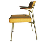 Aluminum Gazelle Armchairs by Shelby Williams, Set of Four