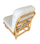 Restored Floating Rattan Lounge Chair in the Style of Paul Frankl