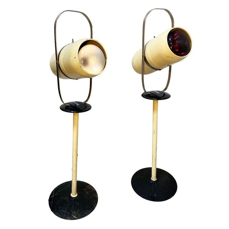 Pair of 1940's Westinghouse Mid-Century Self Tanning Lamp