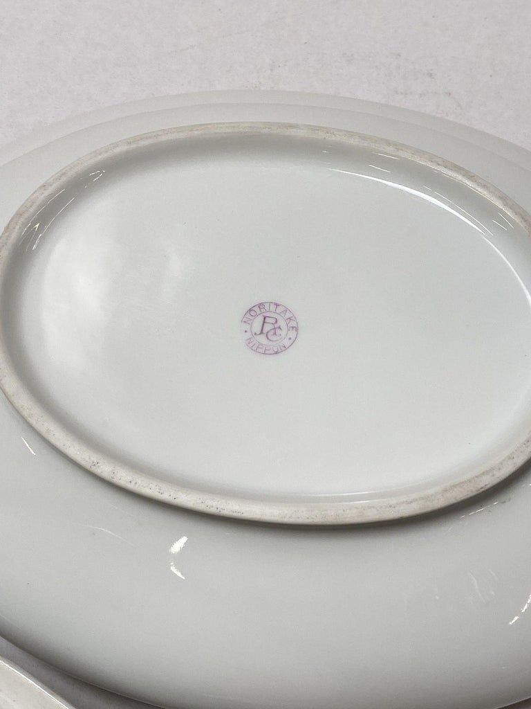 Noritake Nippon Antique Colonial Covered Vegetable Bowl with Gold Band