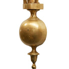 American Colonial Brass Electric Converted Oil Lamp Wall Sconce, 2 Available