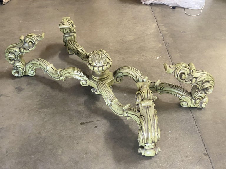 Hollywood Regency Damask Oversized Coffee Table by Thomasville