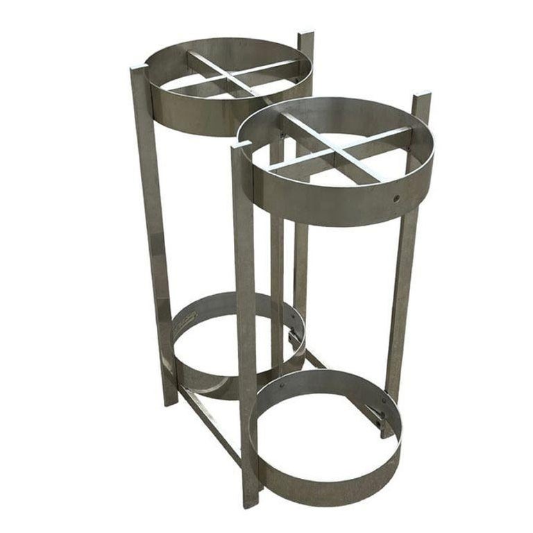 Polished Aluminum Umbrella Stand by Paul Mayen for Habitat