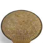 McGuire "Sheaf of Wheat" Stacked Hourglass Rattan End Table, Pair