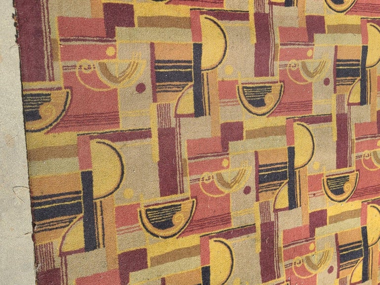 Large 22.7' Art Deco Edward Fields Style Area Rug from the Queen Mary