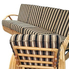 Restored MCM 3/4 Pretzel Rattan Sectional Sofa & Recliner Chair Living Room Set