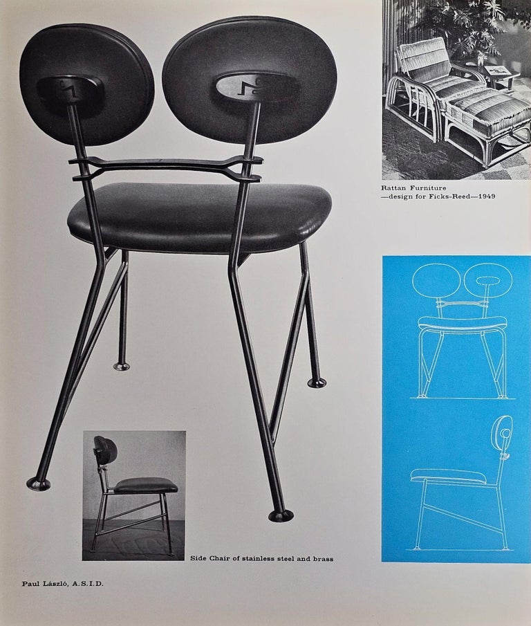 Restored 4-Strand Staple Arm Rattan Lounge Chair by Paul Laszlo