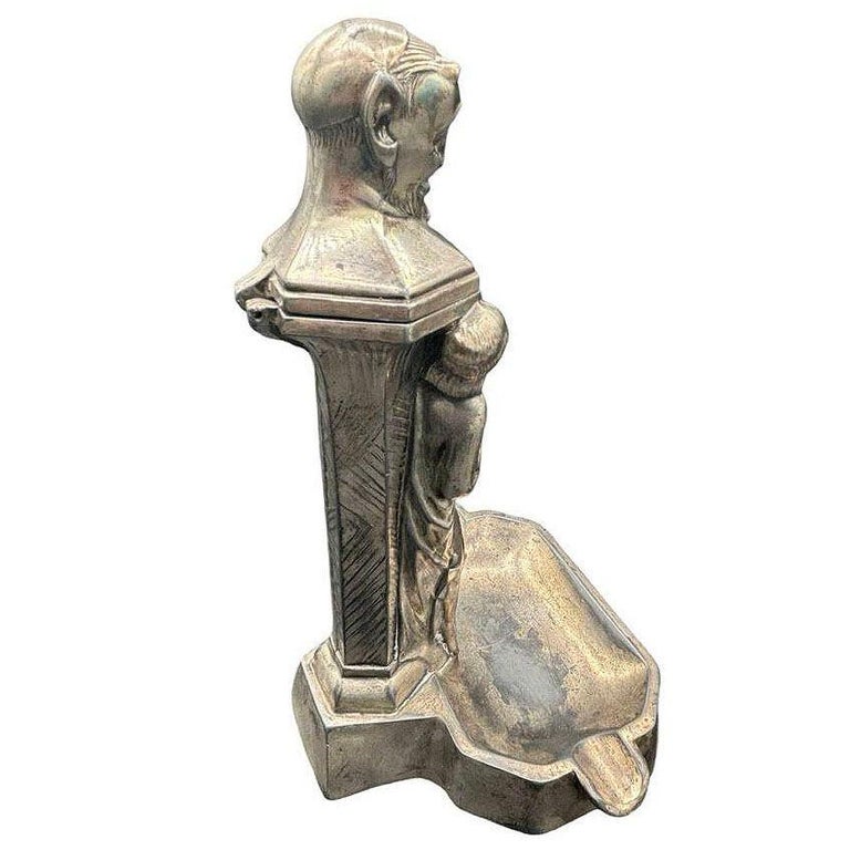 RARE Nude Smoking Women w/ Temptation Devil Figurative Ashtray w/ Lighter