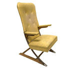 Vintage Rock-a-Chair Cantilever Rocker Chair in Harvest Gold Vinyl