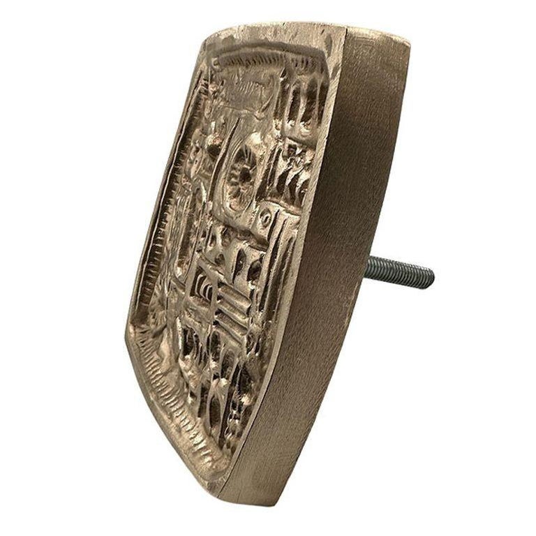 Paul Evans Style Mid Century Brutalist Bronze Cabinet Handle Pull