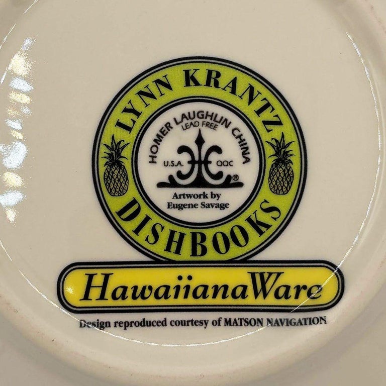 10" Eugene Savage "Festival of the Sea" Dinner Plate By Lynn Krantz Dish Books