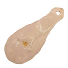 Mid-century Hand Painted 3d Flamingo on a Tropical Beach Themed Spoon Rest