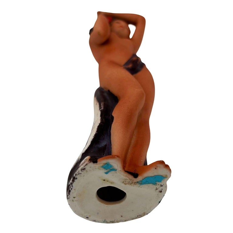 Post War Hawaiian/Polynesian Nude Femaile Ceramic Sculpture