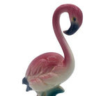 Mid-century California Pottery Ceramic Inquisitive Pink Flamingo Figurine
