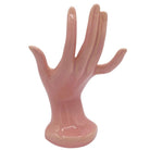 California Pottery Salmon Pink Figurative Female Hand Business Card Holder