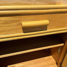 Restored High Style Rattan & Mahogany Etagere Display Curio Cabinet, 2 Available
