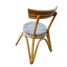 Restored Arched "Zig -Zag" Leg Rattan Dining Chair, Set of Four