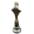 Emmanuel Villanis Style Art Nouveau French Virgin Mary Sculpture w/ Marble Base