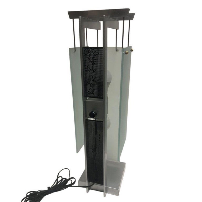 George Kovacs Architectural Aluminum Table Lamp - Pair