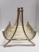 Turn of the Century Brass Newspaper Rack 1910s