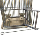 Late Victorian Solid Bronze Wire Eastern Spire Birdcage w/ Pin Lock