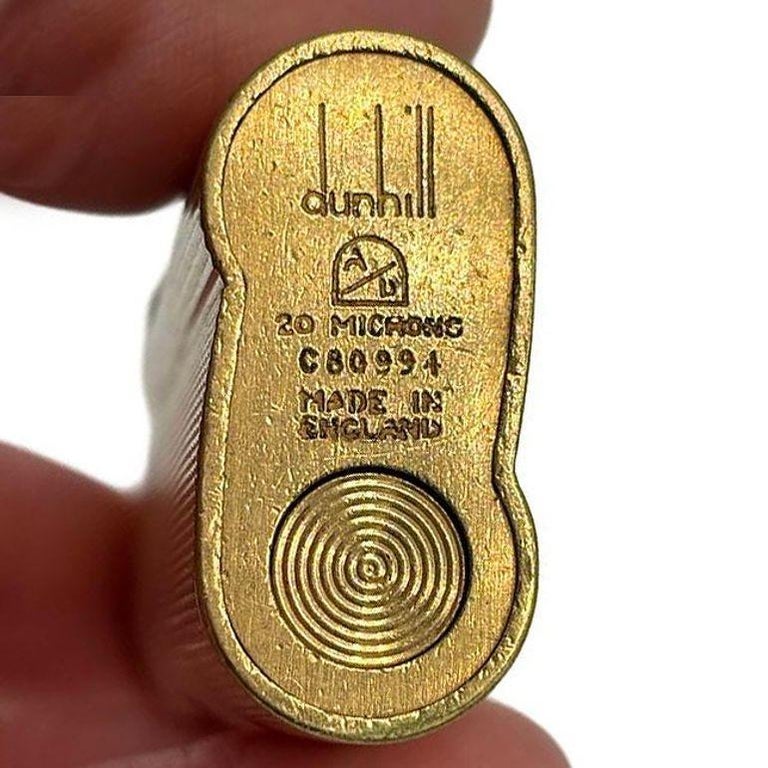 Dunhill S-Type Gold Plated "Rollagas" Lighter, Circa 1970