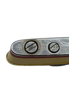 Mid-Century Novelty Sarome Japan Cruise Ship Enameled Lighter, Yellow & Red