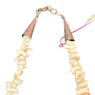 Coastal undyed Branch Angel Skin Coral Large Graduated Necklace Pale Pink