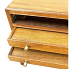 Rare MCM Danish Modern Mahogany Chest of 4 Side Table Stands by Frits Henningsen