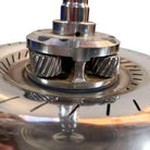 1980s Chrome Machine Age Art Deco Style Table Lamp w/ Torque Converter Base