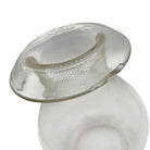 Victorian Clear Glass Oil Lamp Fluted Hurricane Shade