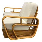 Restored 5-Strand Rattan "Double-Speed" Arm Sofa & Lounge Chair Living Room Set